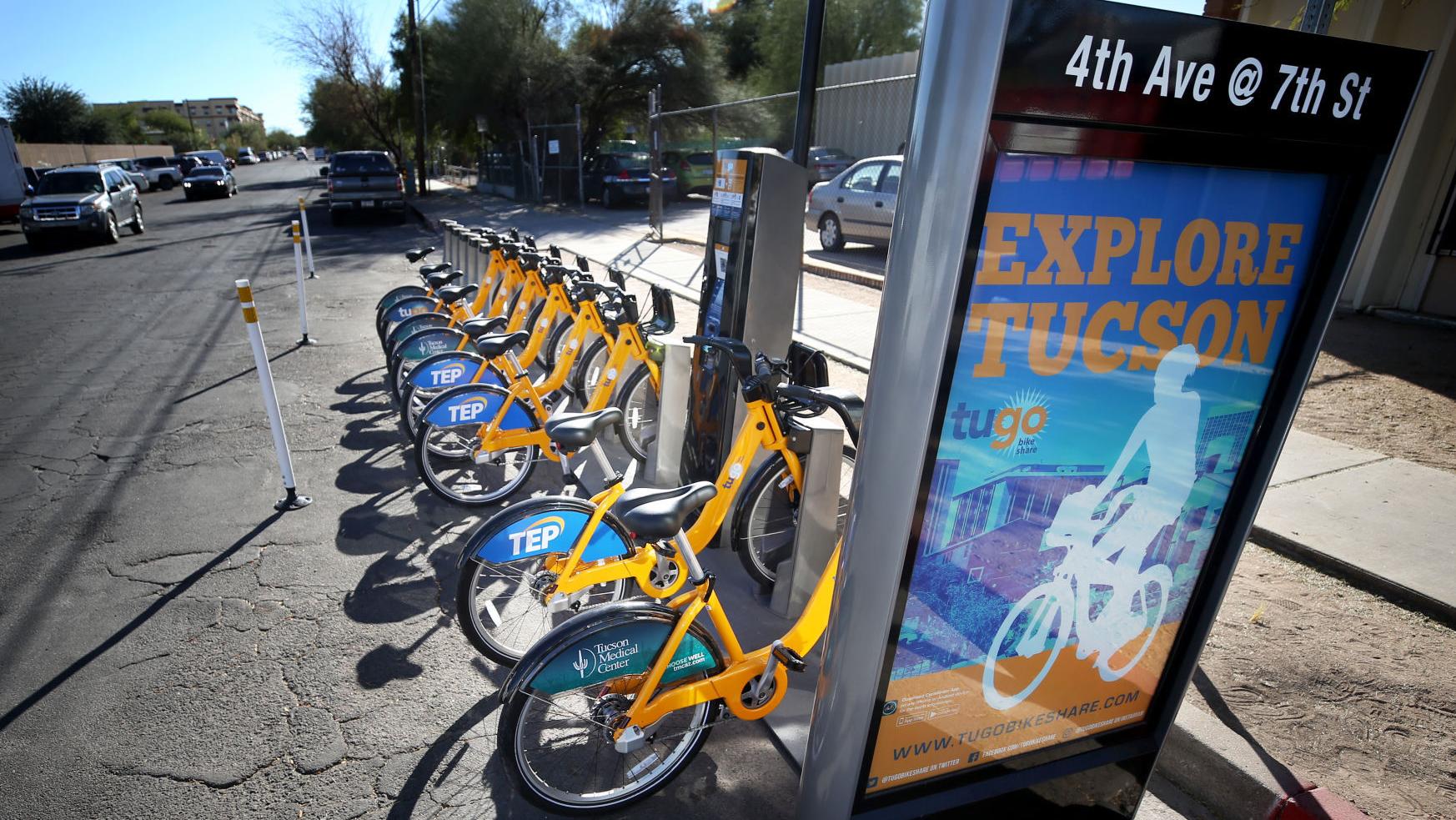 Tugo station placement on Tucson's Fourth Avenue raises debate on bike-share impact